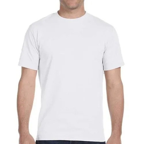 White-Polyester-Round-Neck-T-Shirts-by-TCH